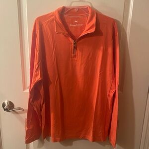 Tommy Bahama Men's Vibrant Orange Quarter-Zip Pullover